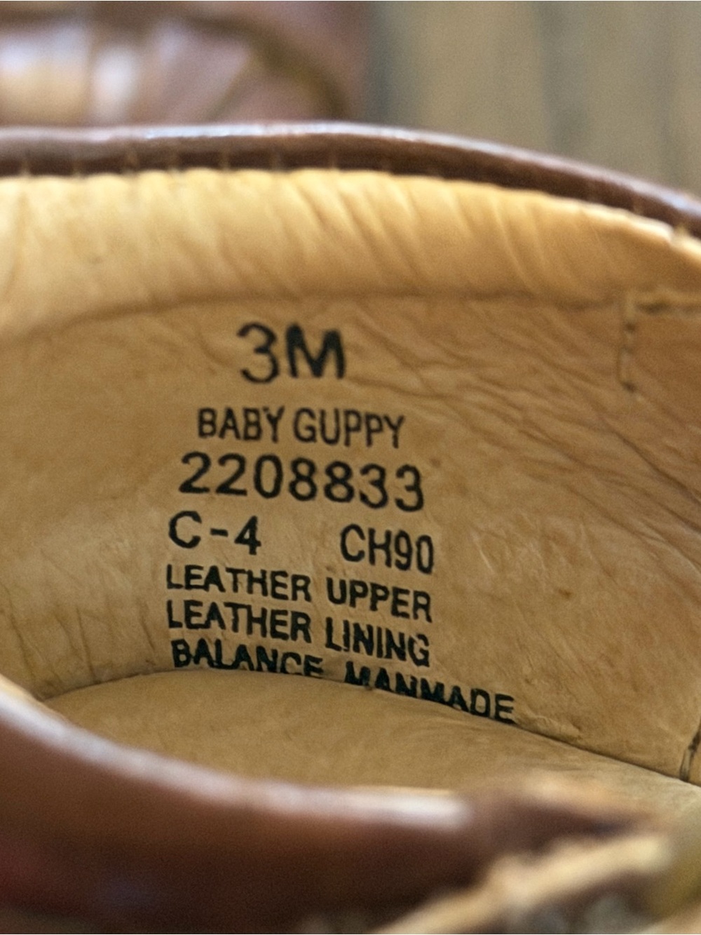 Stride Rite Brown Leather Baby Guppy Fisherman Sandals Size 3M - Picture 4 of 5